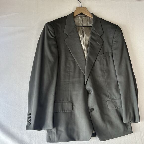 Hickey Freeman Men’s 42R Blazer Gray 1155 Wool Silk Sport Coat USA Made - Picture 4 of 15